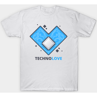 T-shirt pour hommes Technology Heart - Blanc — T-shirts pour hommes