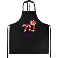 Queen Elizabeth II Platinum Jubilee 2022 Official Emblem Apron — Kitchen Aprons