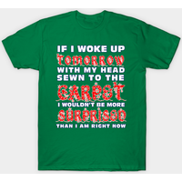 T-shirt Head Sewn To The Carpet Vacances de Noël pour hommes — T-shirts pour hommes