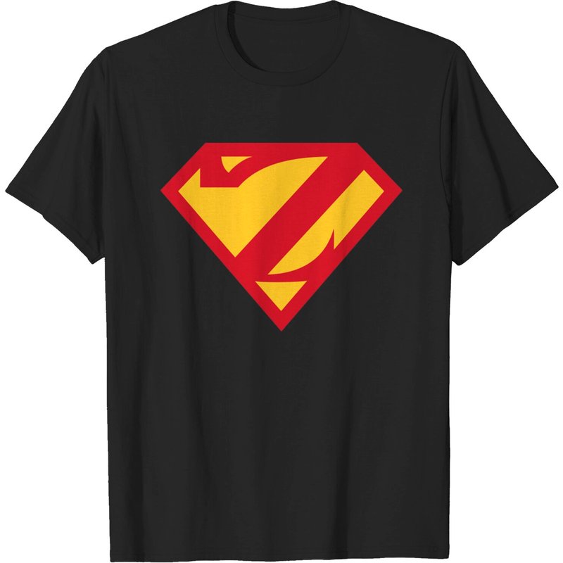 T-shirt Superman Lettre Z pour hommes en noir — T-shirts pour hommes