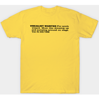 Erasure Vince Clark 80s Wanted Ad Men's T-Shirt