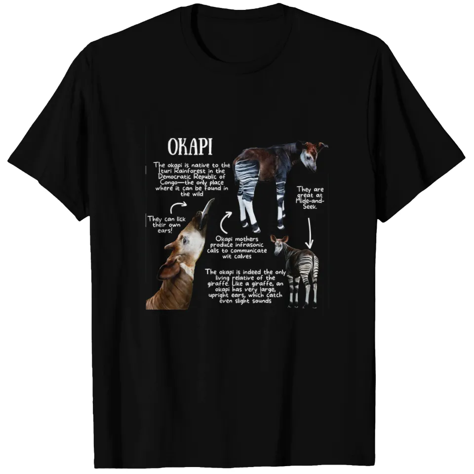 Animal Facts Okapi Men's T-Shirt in Royal Blue