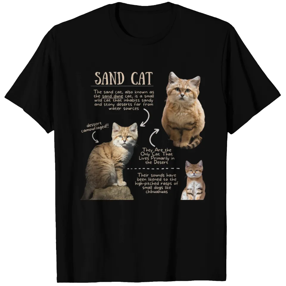 Animal Facts Sand Cat Men's T-Shirt