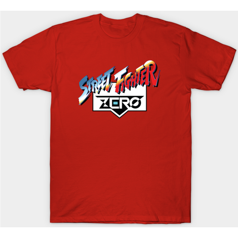 T-shirt pour hommes Street Fighter Zero en bleu royal — T-shirts pour hommes