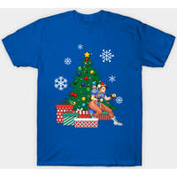 Chun Li Around The Christmas Tree Street Fighter Men's T-Shirt