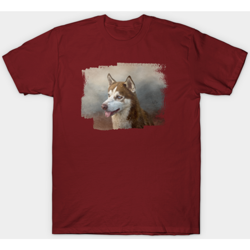 Brown Husky - Husky Men's T-Shirt in Royal Blue