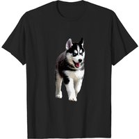 Siberian Husky Puppy Dog T-Shirt for Men