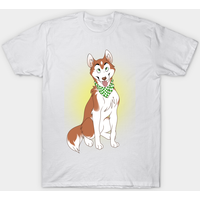 T-shirt Husky Siberian Husky pour hommes en noir — T-shirts pour hommes