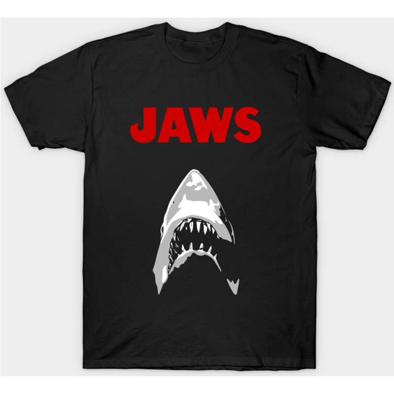 T-shirt Jaws pour hommes en bleu royal — T-shirts pour hommes