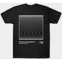 T-shirt Ryuichi Sakamoto Summer Nerves Design Graphique Minimaliste — T-shirts pour hommes