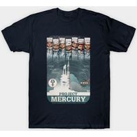 Mercury 7 Astronaut Men's T-Shirt in Black
