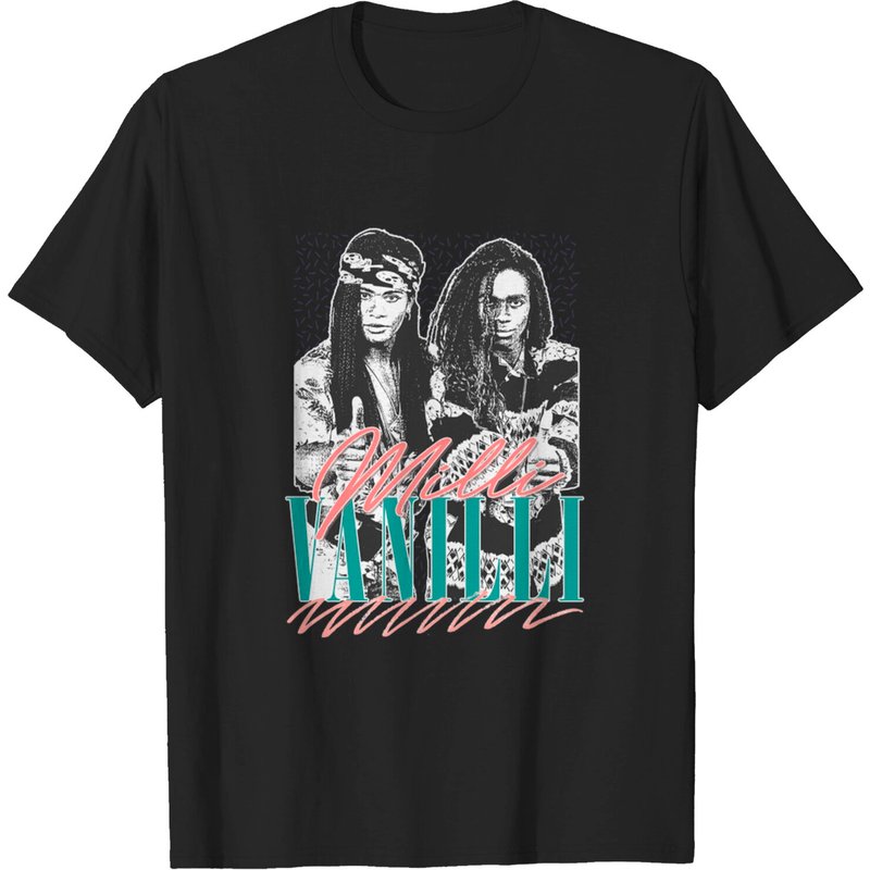 T-shirt Milli Vanilli Design Esthétique Vintage Années 90 pour Hommes — T-shirts pour hommes