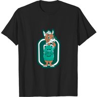 Ohio U. Bobcat Mascot T-Shirt for Men - Patch Design — Mens T Shirts