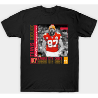 T-shirt pour hommes Travis Kelce Football Edit Tapestries Chiefs