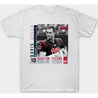 Davis Mills Football Edit Tapestries Texans T-Shirt for Men