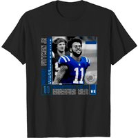 T-shirt Michael Pittman Jr Football Edit Tapestries Colts — T-shirts pour hommes