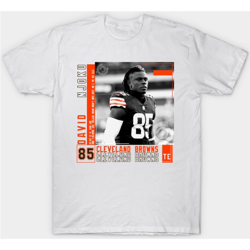 T-shirt pour hommes David Njoku Football Edit Tapestries Browns — T-shirts pour hommes