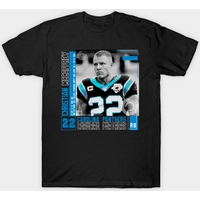 Christian McCaffrey Football Edit Tapestries Panthers T-Shirt