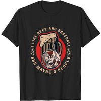T-shirt Beer Baseball 3 Joueurs pour Hommes — T-shirts pour hommes