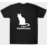 T-shirt pour hommes Cat - Cat Whisperer en noir — T-shirts pour hommes