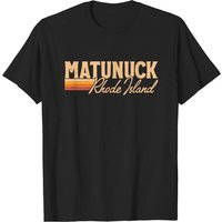 T-shirt noir pour hommes Matunuck Rhode Island