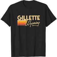 T-shirt pour hommes Gillette Wyoming en noir