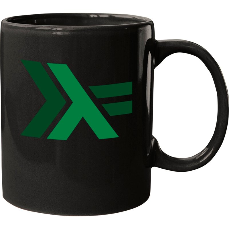 Haskell Lambda Logo Mugs for Black — Mugs & Tumblers