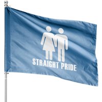 Straight Pride House Flags - Double-Sided Print