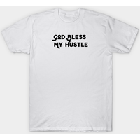 God Bless My Hustle Men's T-Shirt in Royal Blue — Mens T Shirts