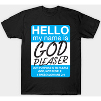 God Pleaser - T-shirt God pour hommes en bleu royal — T-shirts pour hommes