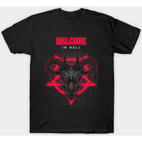 Welcome In Hell Satan Men's T-Shirt
