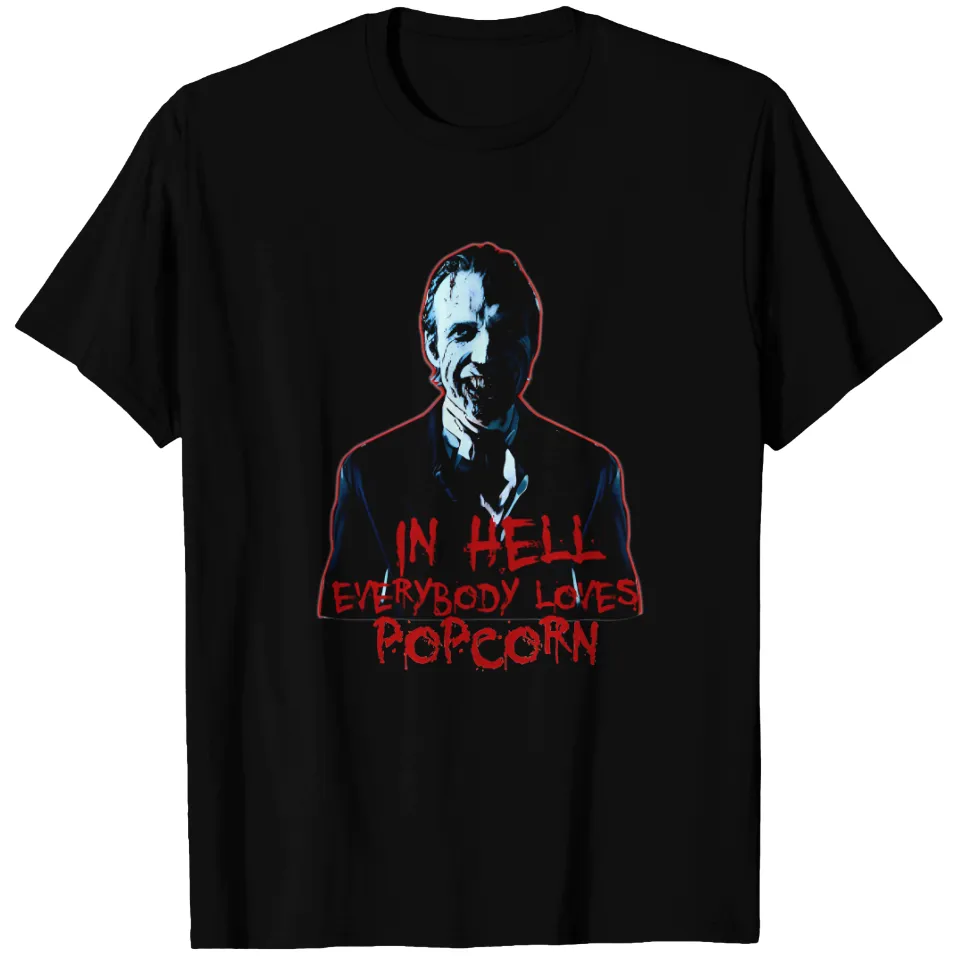 In Hell Everybody Loves Popcorn T-shirt pour hommes — T-shirts pour hommes