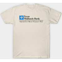 Texas Midlands Bank Distressed Hell Or High Water T-Shirt for Men — Mens T Shirts