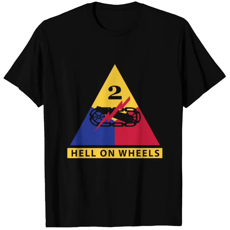 T-shirt pour hommes 2nd Armored Division - Hell On Wheels — T-shirts pour hommes