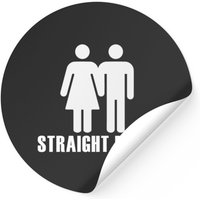 Straight Pride Stickers - Classic Square Style — Stickers & Decals