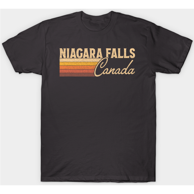 T-shirt pour hommes Niagara Falls Canada en noir