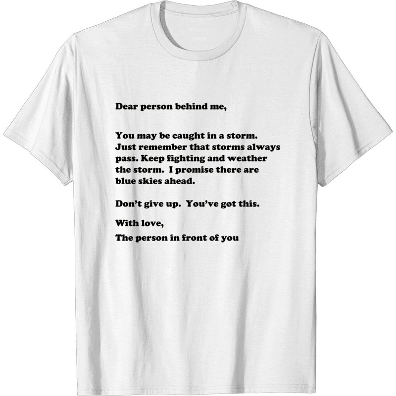 T-shirt pour hommes Dear Person Behind Me...Caught In A Storm — T-shirts pour hommes