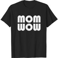 T-shirt pour hommes Mom Wow en noir