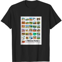 US National Parks I-Z Watercolors Men's T-Shirt