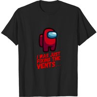 Red Is Suspicious - Among Us Impostor Men's T-Shirt — Mens T Shirts