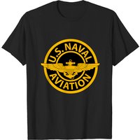 T-shirt pour hommes US Naval Aviation en noir