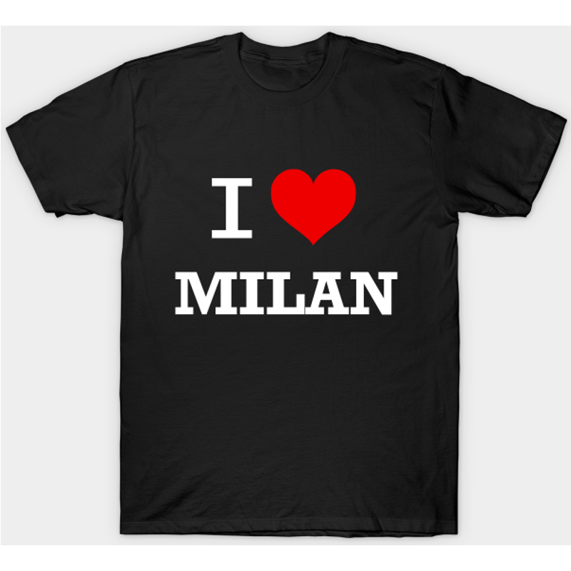 T-shirt pour hommes I Love Milan