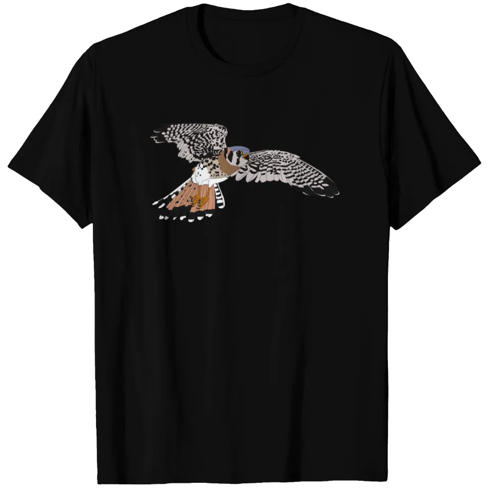 T-shirt pour hommes American Kestrel en noir — T-shirts pour hommes