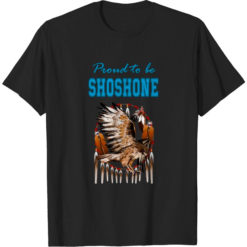 T-shirt pour hommes Esprit d'Aigle Shoshone Amérindien — T-shirts pour hommes
