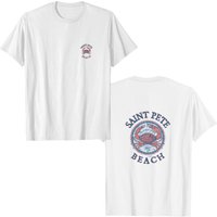 Saint Pete Beach Florida Stone Crab Wind Rose T-Shirt for Men