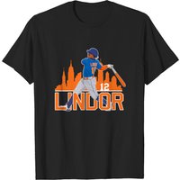 Francisco Lindor Mets Baseball City T-Shirt for Men