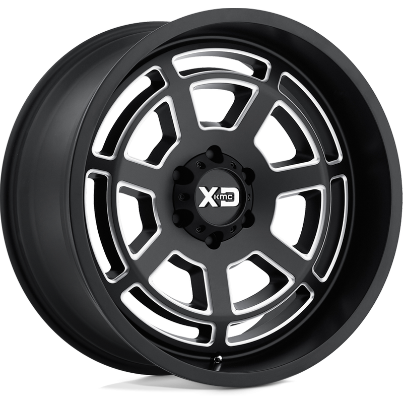 XD Series XD824 Bones Gloss Black Milled Wheels - 20x9 - 5x150 — Wheels & Rims