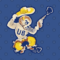 T-shirt Rétro Buffalo Bulls Design 1950s Université de Buffalo — T-shirts pour hommes