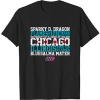 T-shirt UIC Flag Université de l'Illinois à Chicago pour hommes