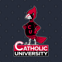 Vintage Catholic University Mascot T-Shirt for Men — Mens T Shirts